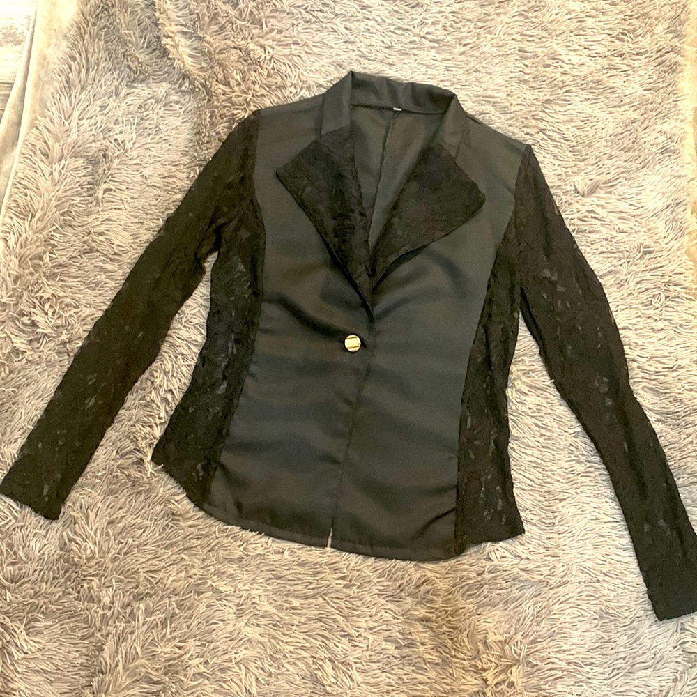 Lace blazer